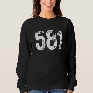 Sweatshirt Code régional 581 Québec QC Code régional de télép
