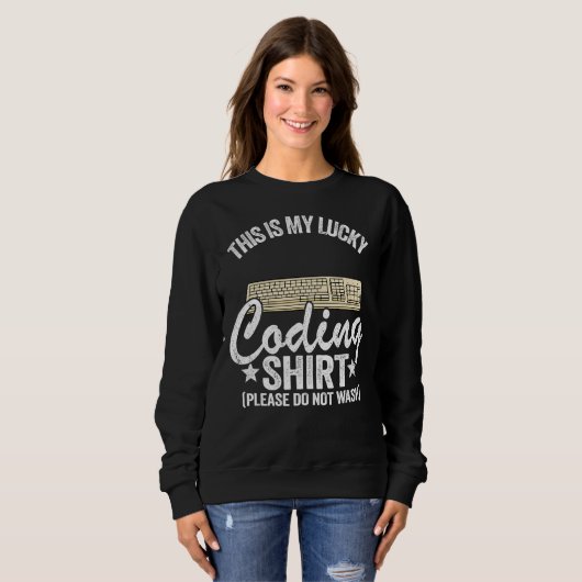 Sweatshirt Coder Blagues Geek Programmeur Informatique C'Est (Devant entier)