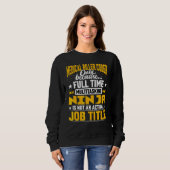 Sweatshirt Codeur Médicale Titre Du Travail Codage Et Codage  (Devant entier)