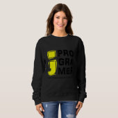 Sweatshirt Coding Programmer Ordinateur Aime Coder Plus Que Y (Devant entier)
