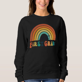 Sweatshirt Cœur arc-en-ciel boho pour enseignantes femmes bon
