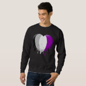 Sweatshirt Cœur asexué (Devant entier)