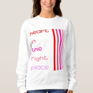 Sweatshirt Coeur au bon endroit