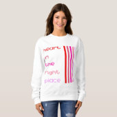Sweatshirt Coeur au bon endroit (Devant entier)