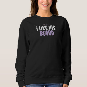 Sweatshirt Coeur Coloré J'Aime Sa Barbe Dire