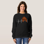 Sweatshirt Coeur De Chien Pour Le Coonhound Redbone (Devant entier)