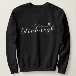 Sweatshirt Coeur de drapeau d'Edimbourg, Edinburgher