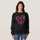 Sweatshirt Cœur de fille pêcheuse (Devant entier)