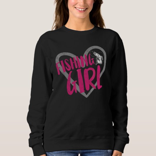 Sweatshirt Cœur de fille pêcheuse (Devant)