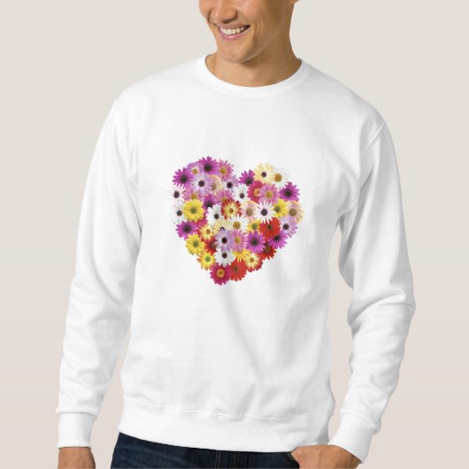 Sweatshirt Coeur de fleur (Devant)