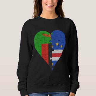 Sweatshirt Coeur du drapeau cap verdien zambien