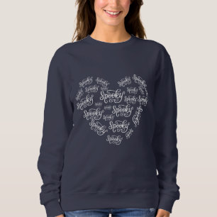 Sweatshirt Coeur Éffrayant Éffrayant d'Halloween
