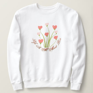 Sweatshirt Coeur floral