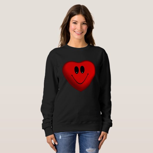Sweatshirt Coeur heureux (Devant entier)