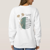 Sweatshirt Cœur reconnaissant Abondance intérieure Simplement (Dos)