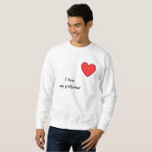 Sweatshirt Coeur rouge (Devant entier)