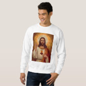Sweatshirt Coeur sacré de Jésus (Devant entier)