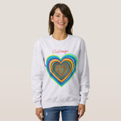 Sweatshirt Coeur valentin multicolore Thunder_Cove (Devant entier)