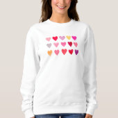 Sweatshirt Coeur Valentines mignonne (Devant)