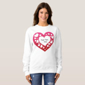 Sweatshirt Coeurs dans le coeur (Devant entier)