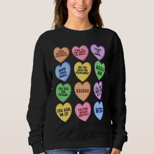 Sweatshirt Coeurs de conversation Valentines Super Jour Thé m