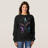 Sweatshirt Coeurs de gymnastique rythmique (Devant entier)