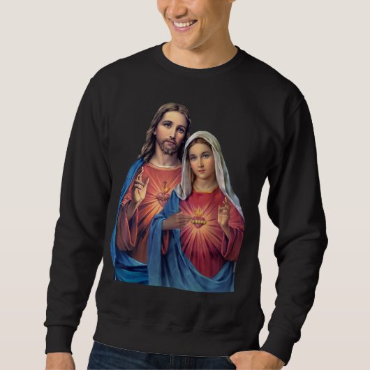 Sweatshirt Coeurs de Jésus et Marie très proches (Devant)