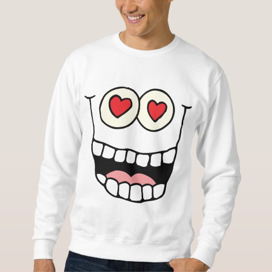 Sweatshirt Coeurs drôles de Saint-Valentin (Devant)