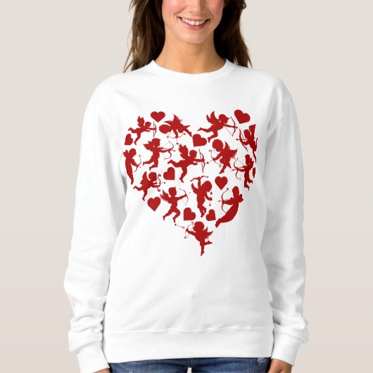 Sweatshirt Coeurs mous Saint Valentin Romantique (Devant)