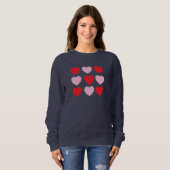 Sweatshirt Coeurs Valentines (Devant entier)