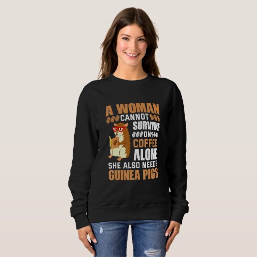 Sweatshirt Coffee And Guinea Pigs   (Devant entier)