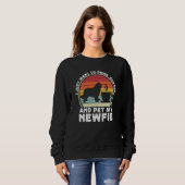 Sweatshirt Coffee And Newfie For Men Women Newfoundland Dog D (Devant entier)