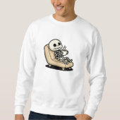 Sweatshirt Coffee Break – Grim Reaper Dark Humor Coffee (Devant)