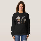 Sweatshirt Coffee Latte Macchiato Wife Wife Husband Man (Devant entier)