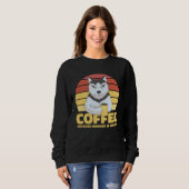 Sweatshirt Coffee Quote Coffee  Cappuccino I Love Coffee (Devant entier)