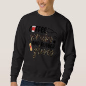 Sweatshirt Coffee Scrub Gant en caoutchouc léopard Peau coeur (Devant)