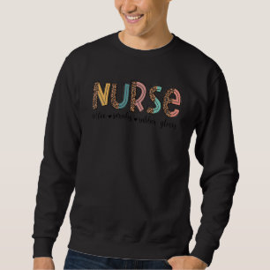 Sweatshirt Coffee Scrubs Et Gants En Caoutchouc Nurse Life