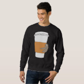 Sweatshirt Coffee Sloth Long (Devant entier)