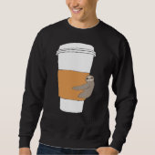 Sweatshirt Coffee Sloth Long (Devant)