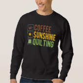 Sweatshirt Coffee Sunshine Quilting (Devant)