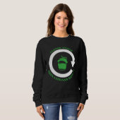 Sweatshirt Coffee Teach Shenanigans Repeat Shamrock St Patric (Devant entier)
