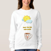 Sweatshirt Coffee Time – Cute Smiling Cup (Devant)