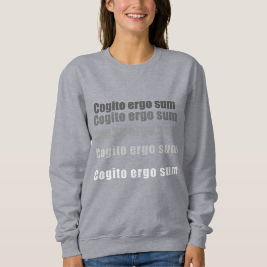 Sweatshirt Cogito, ergo sum (Devant)