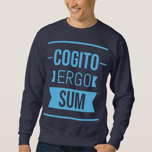 Sweatshirt Cogito ergo sum - phrase latine (Devant)