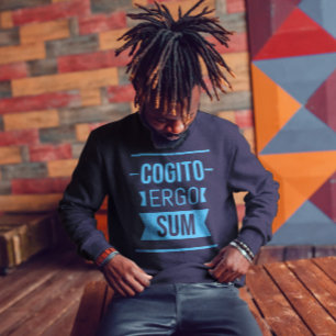 Sweatshirt Cogito ergo sum - phrase latine