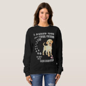 Sweatshirt Cogol Chien Maman Papa Costume Cocker d'or Retriev (Devant entier)