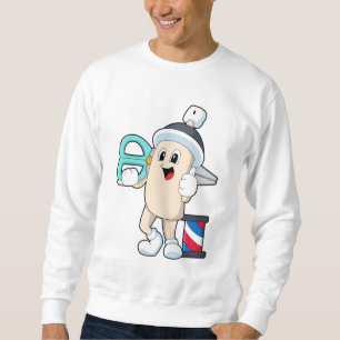 Sweatshirt Coiffeur avec ciseaux