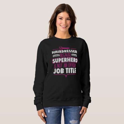 Sweatshirt Coiffeur coiffeur (Devant entier)