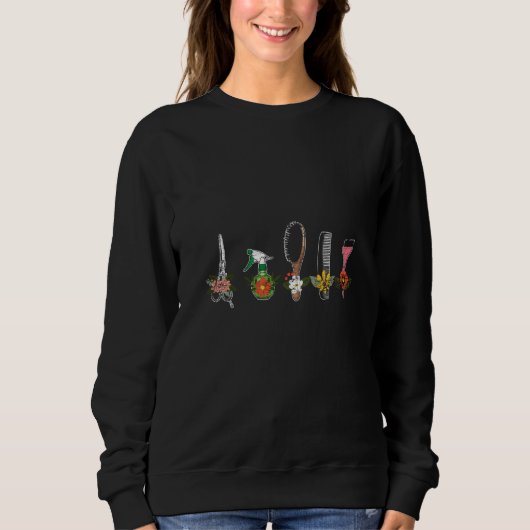 Sweatshirt Coiffeur Floral (Devant)