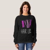 Sweatshirt Coiffeur Salon de coiffure Boutique ciseaux Shears (Devant entier)